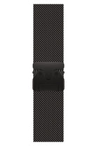Apple Watch Ultra Uyumlu İNce Örgü Milano Loop Siyah