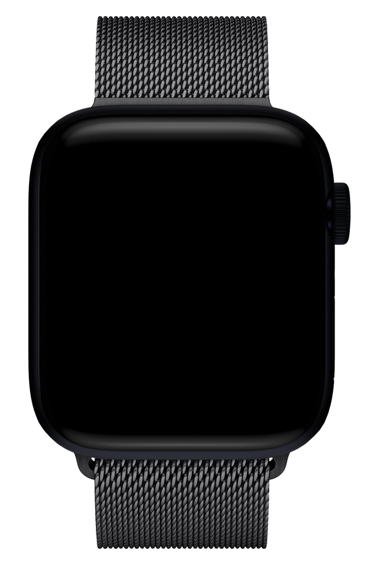 Apple Watch Ultra Uyumlu İNce Örgü Milano Loop Siyah