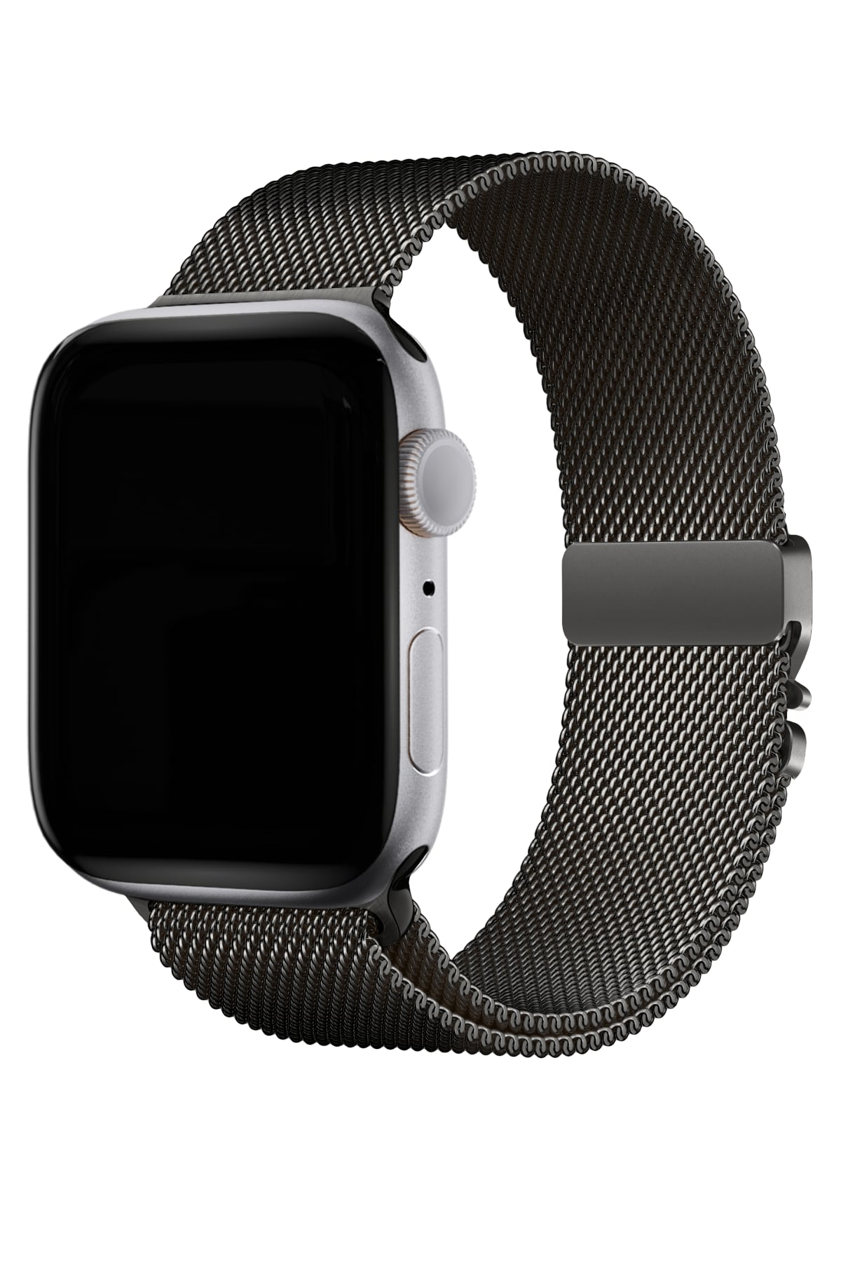 Apple Watch Ultra Uyumlu İNce Örgü Milano Loop Siyah
