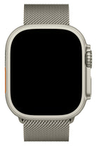 Apple Watch Ultra Uyumlu İNce Örgü Milano Loop Titanyum