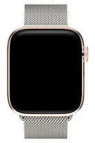 Apple Watch Ultra Uyumlu İNce Örgü Milano Loop Titanyum