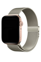 Apple Watch Ultra Uyumlu İNce Örgü Milano Loop Titanyum