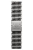 Apple Watch Ultra Uyumlu Kalın Örgü Milano Loop Gümüş Gri