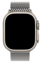 Apple Watch Ultra Uyumlu Kalın Örgü Milano Loop Gümüş Gri