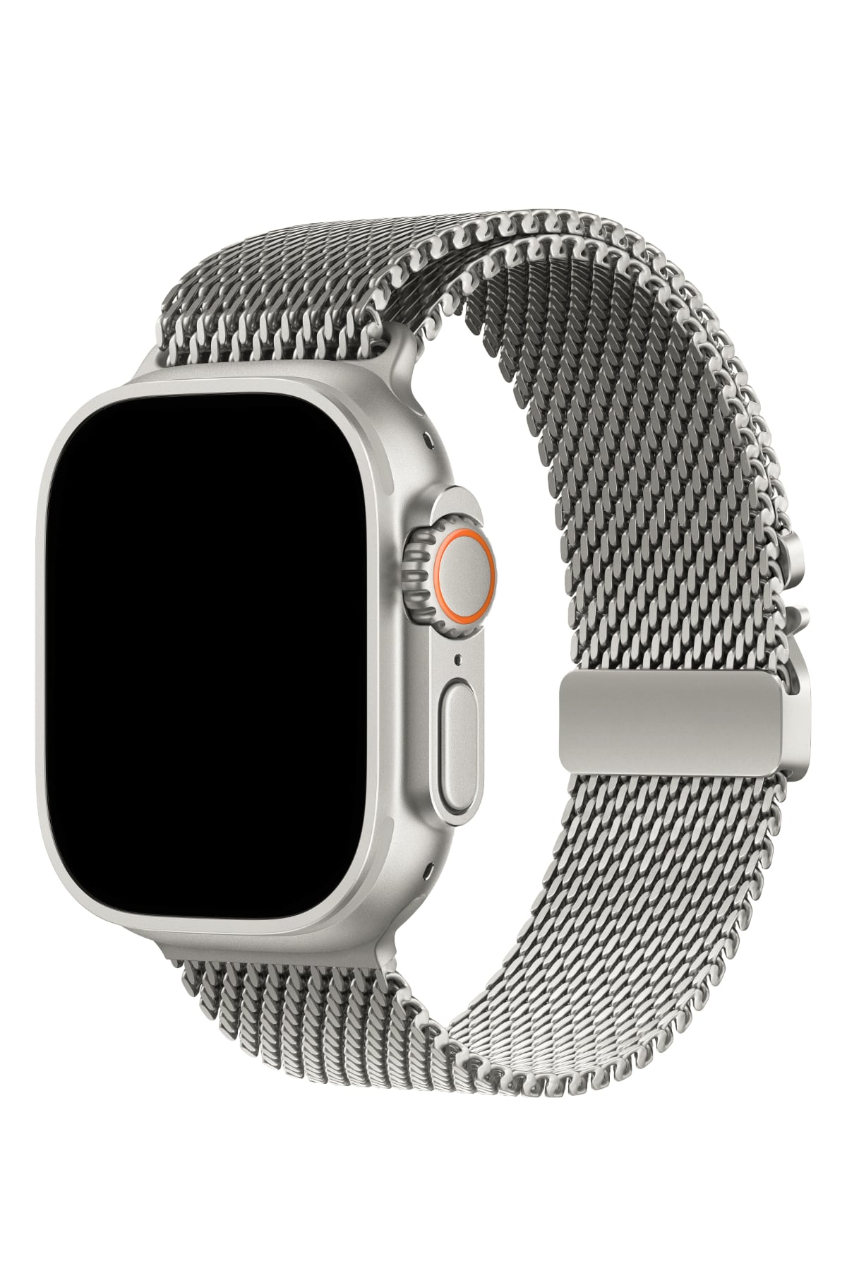 Apple Watch Ultra Uyumlu Kalın Örgü Milano Loop Natürel