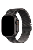 Apple Watch Ultra Uyumlu Kalın Örgü Milano Loop Siyah