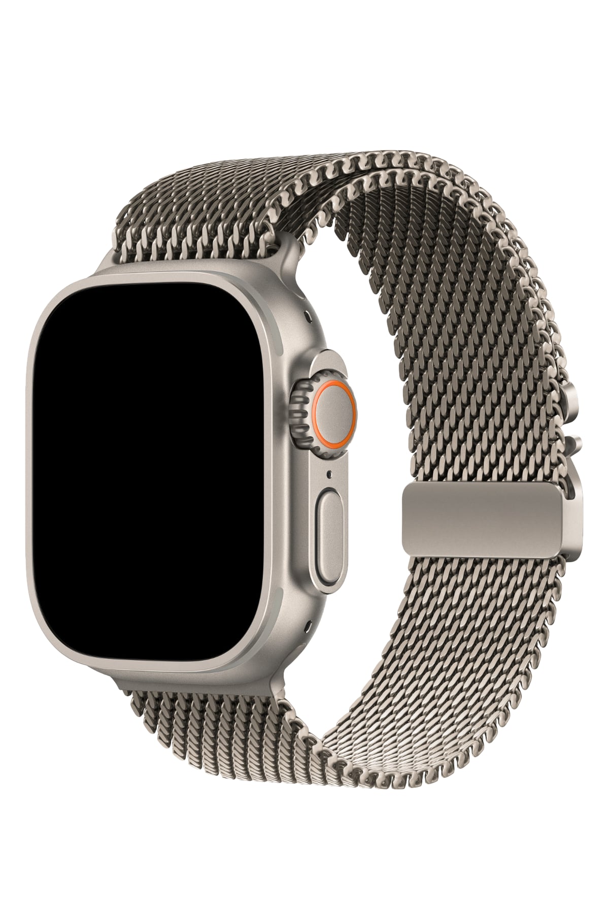 Apple Watch Ultra Uyumlu Titanyum Milano Loop Natürel