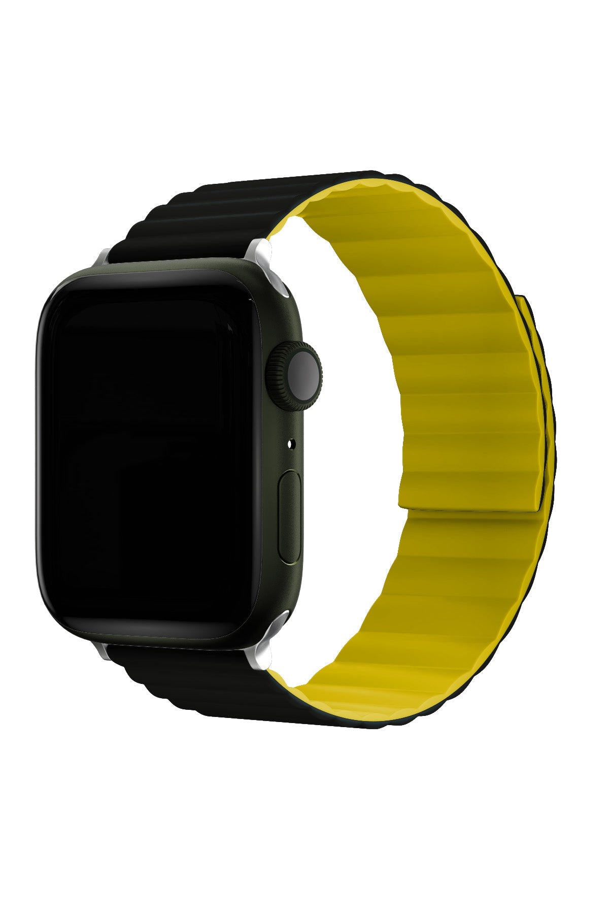 Apple Watch Uyumlu Baklalı Louis Loop Kordon Black Aureolin