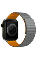 Apple Watch Uyumlu Baklalı Louis Loop Kordon Dark Orange