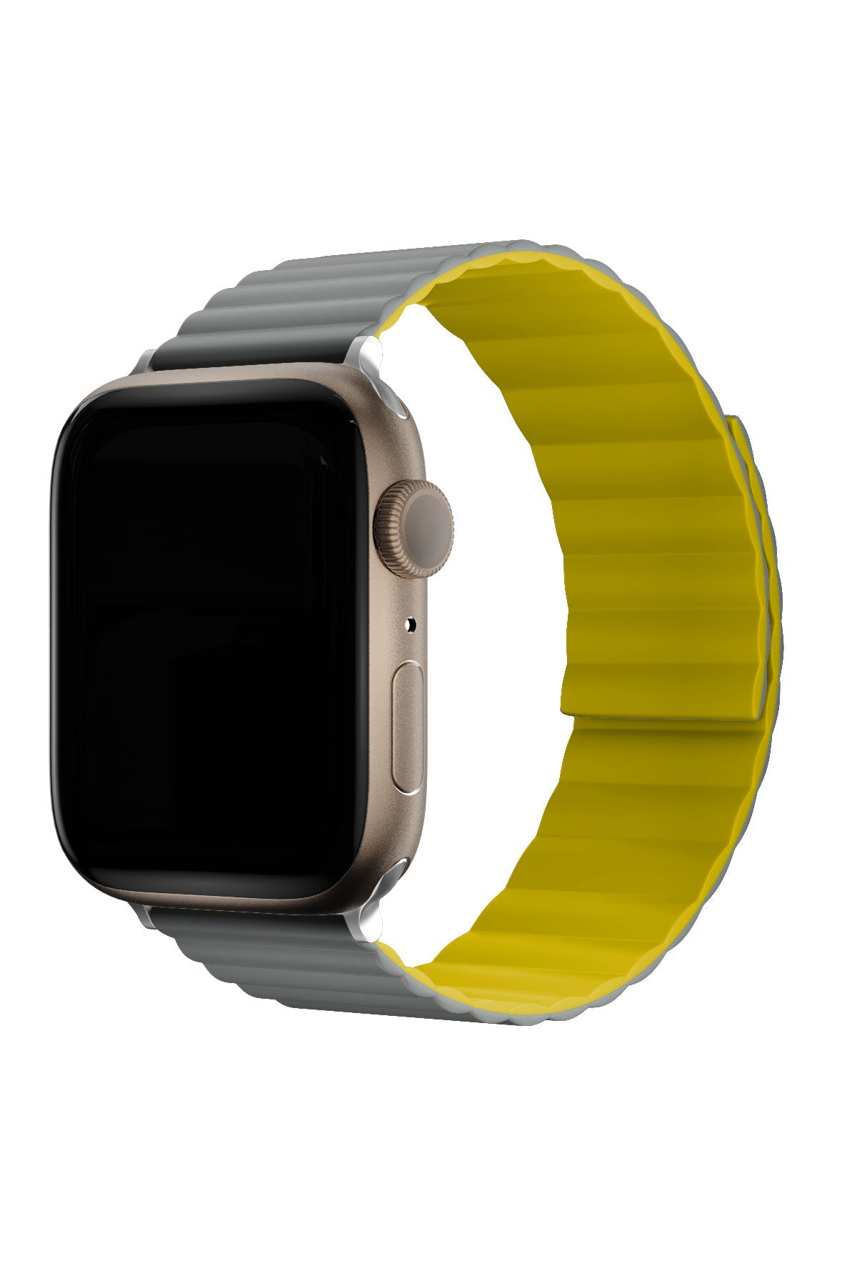 Apple Watch Uyumlu Baklalı Louis Loop Kordon Medium Gray