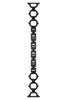 Apple Watch Uyumlu Chain Loop Kordon Frost Black