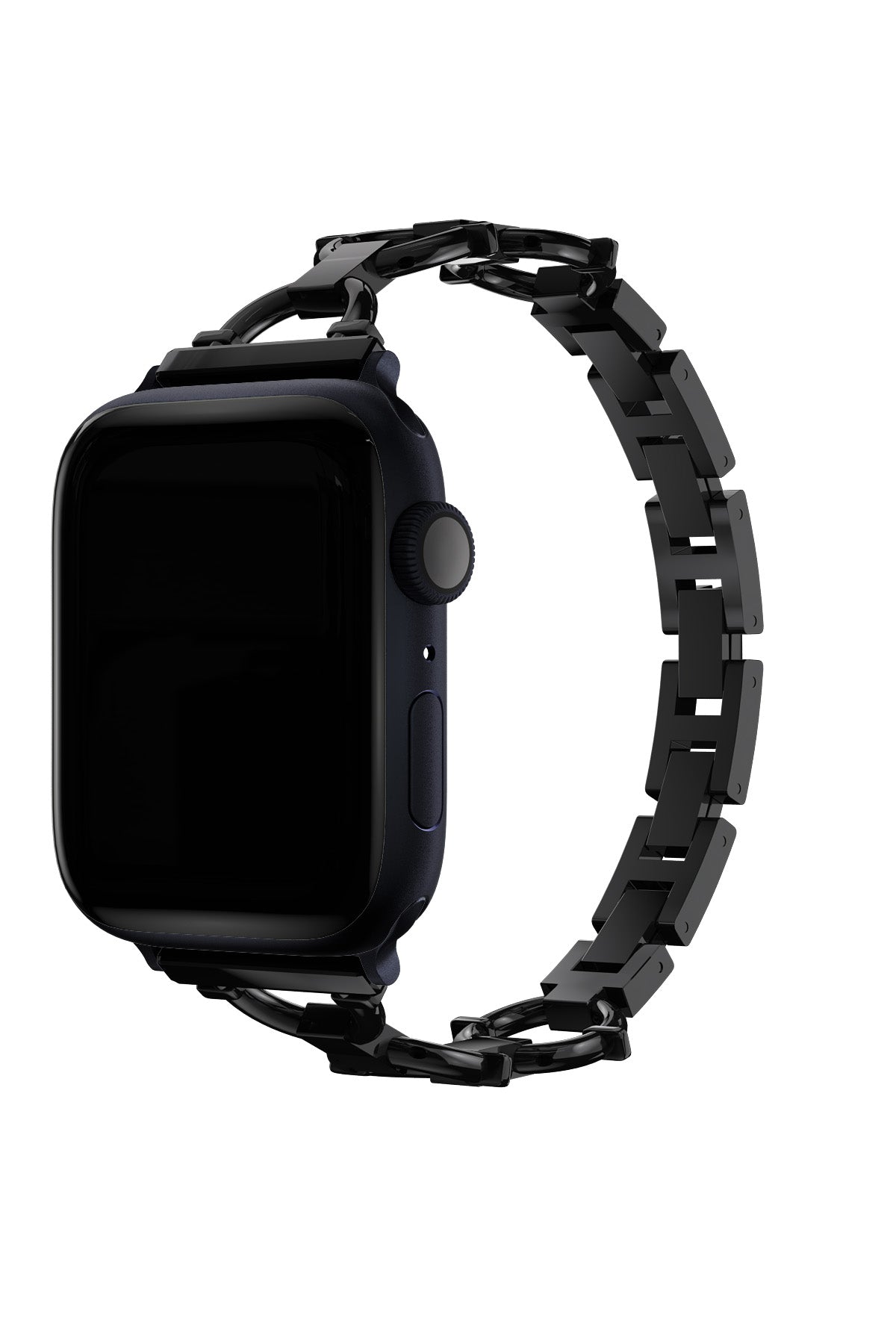 Apple Watch Uyumlu Chain Loop Kordon Frost Black