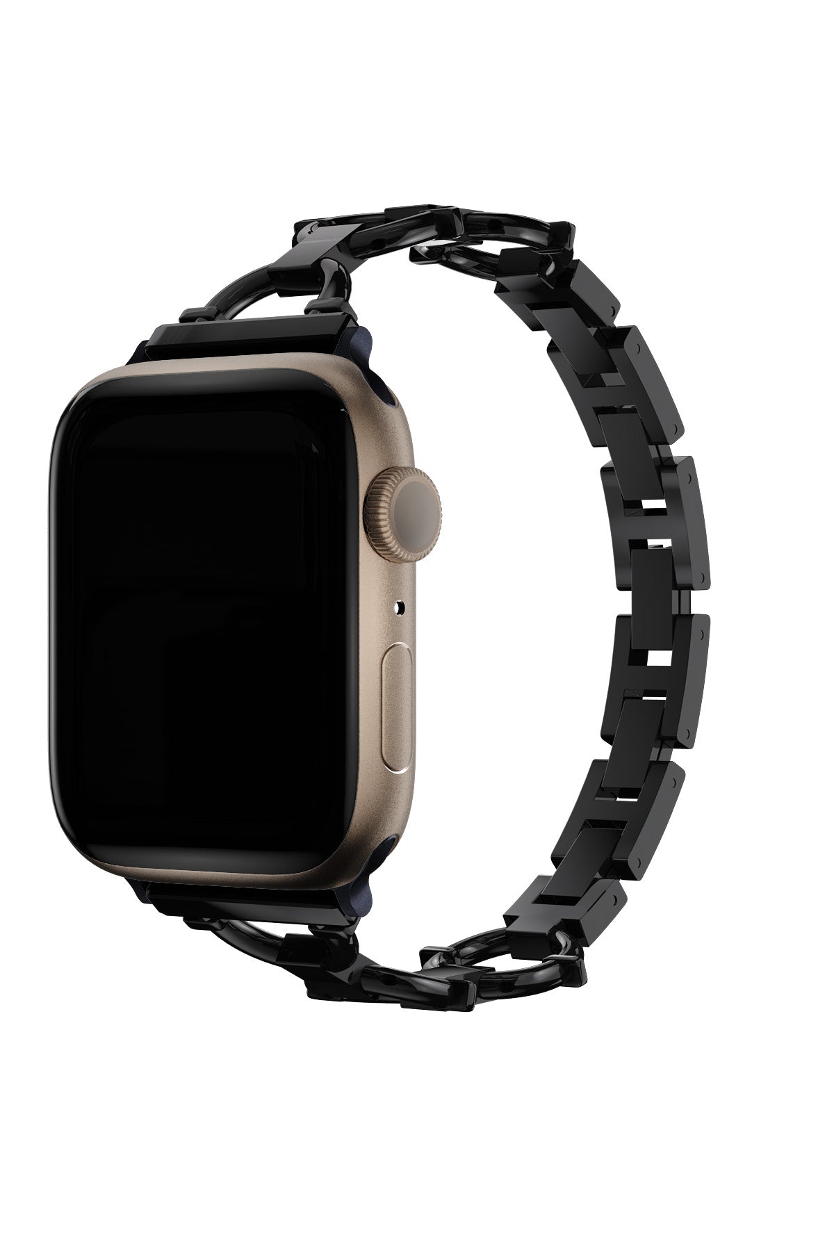 Apple Watch Uyumlu Chain Loop Kordon Frost Black