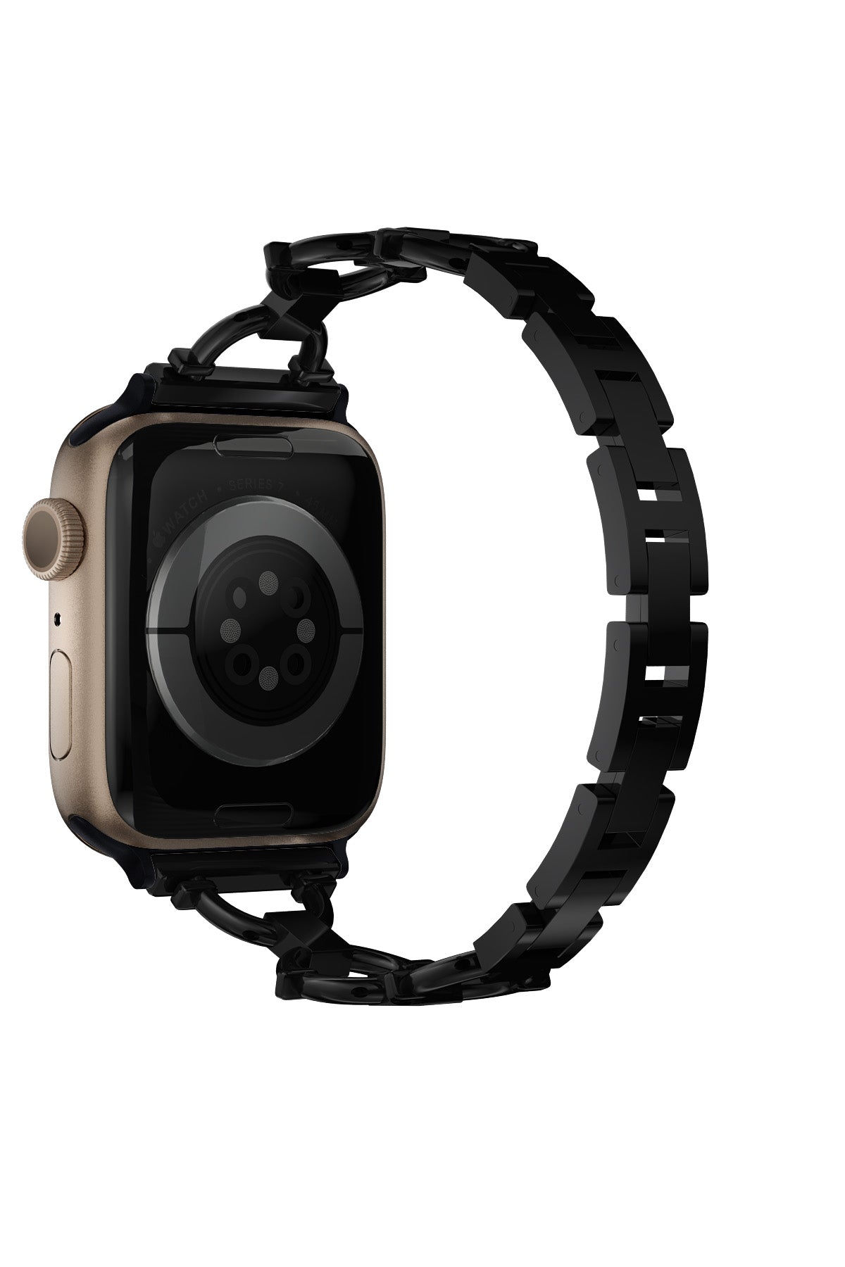 Apple Watch Uyumlu Chain Loop Kordon Frost Black