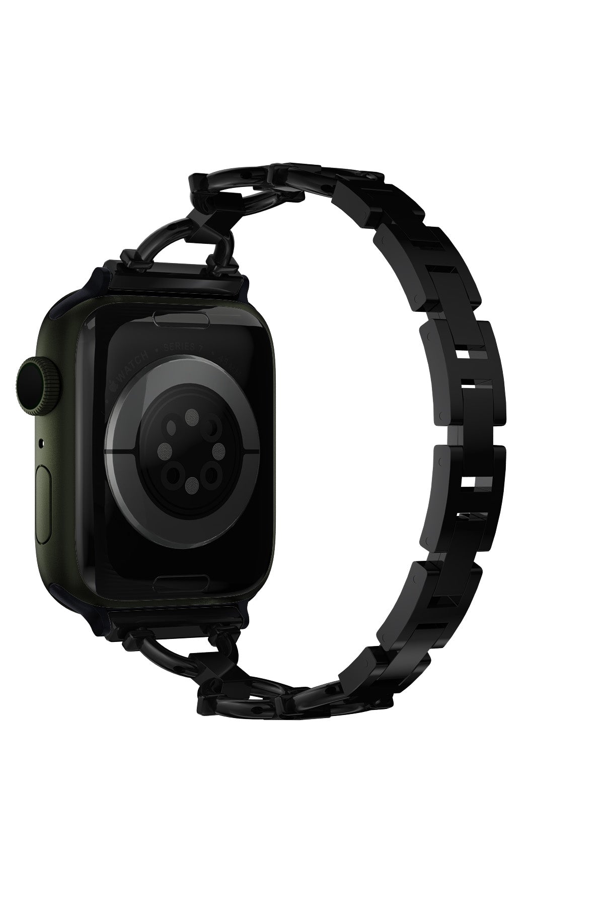 Apple Watch Uyumlu Chain Loop Kordon Frost Black