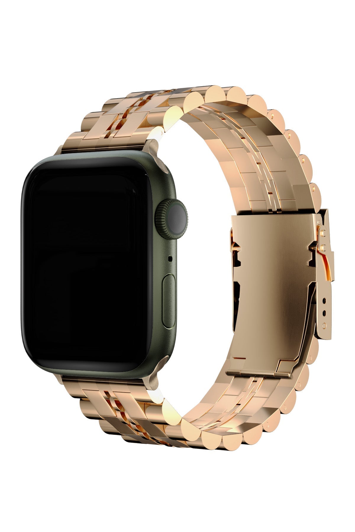 Apple Watch Uyumlu Çelik Steelmaster Loop Kordon Baby Pink