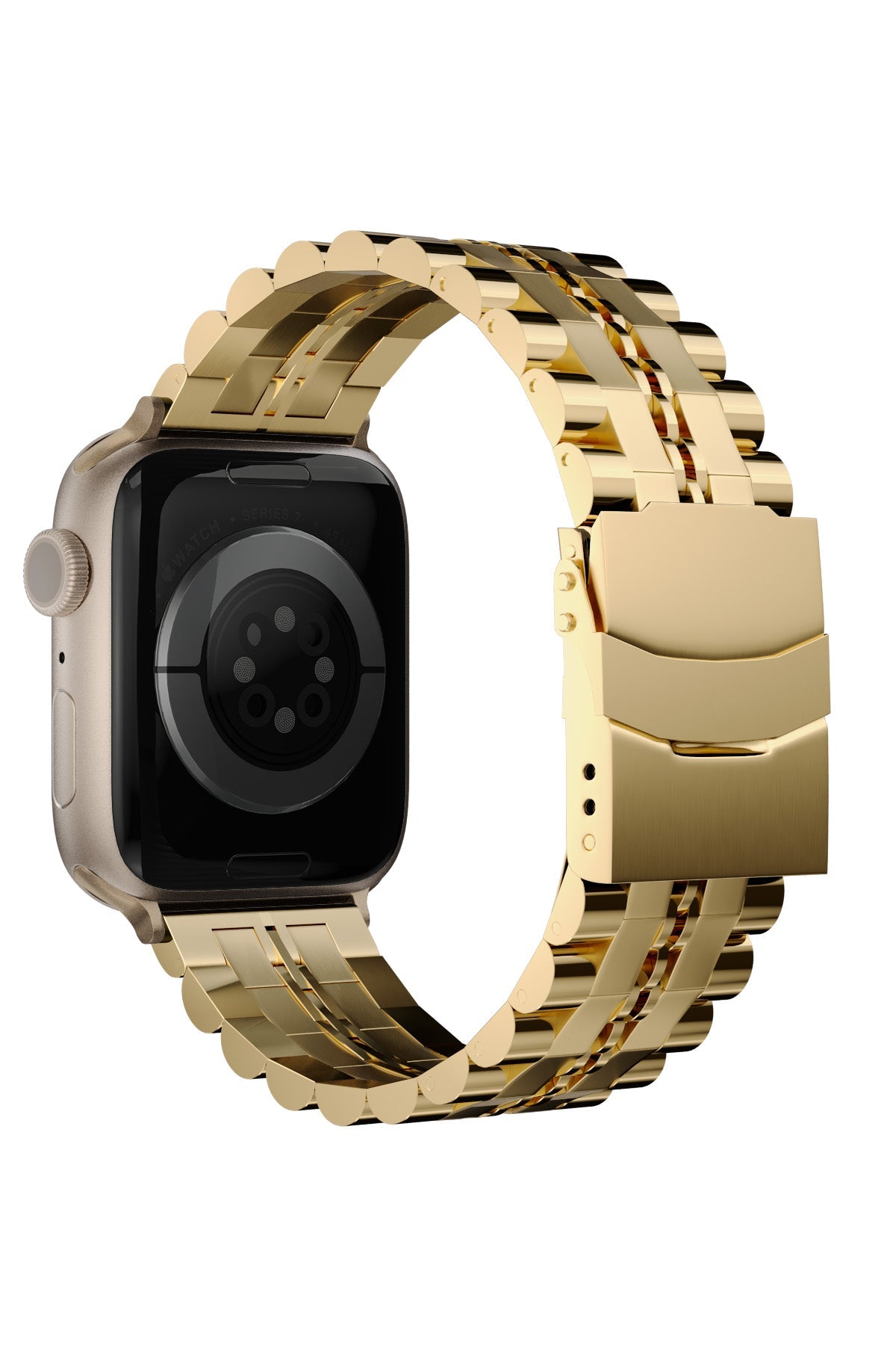 Apple Watch Uyumlu Çelik Steelmaster Loop Kordon Royal Yellow