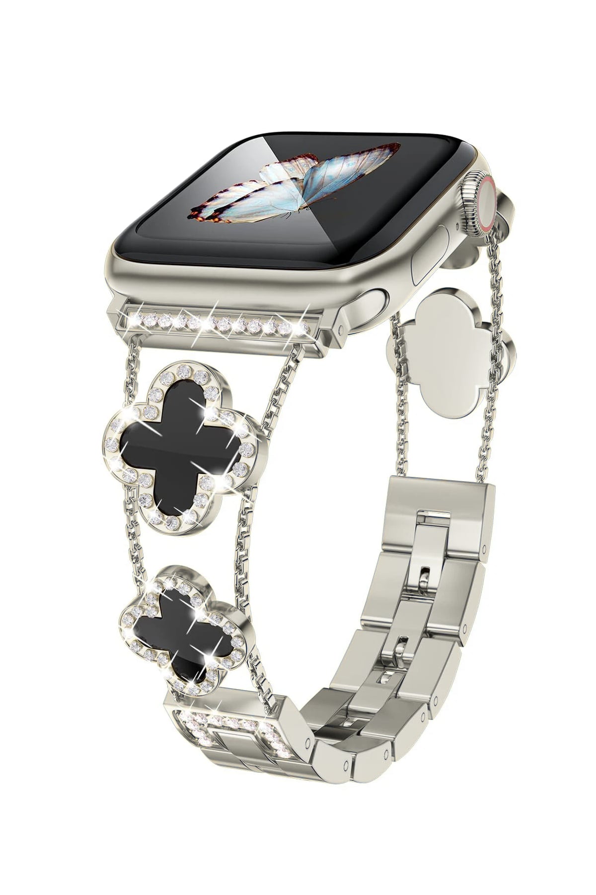 Apple Watch Uyumlu Clovella Metal Kordon Argonoir