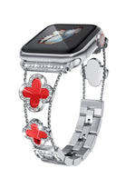 Apple Watch Uyumlu Clovella Metal Kordon Rubina