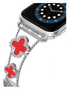 Apple Watch Uyumlu Clovella Metal Kordon Rubina