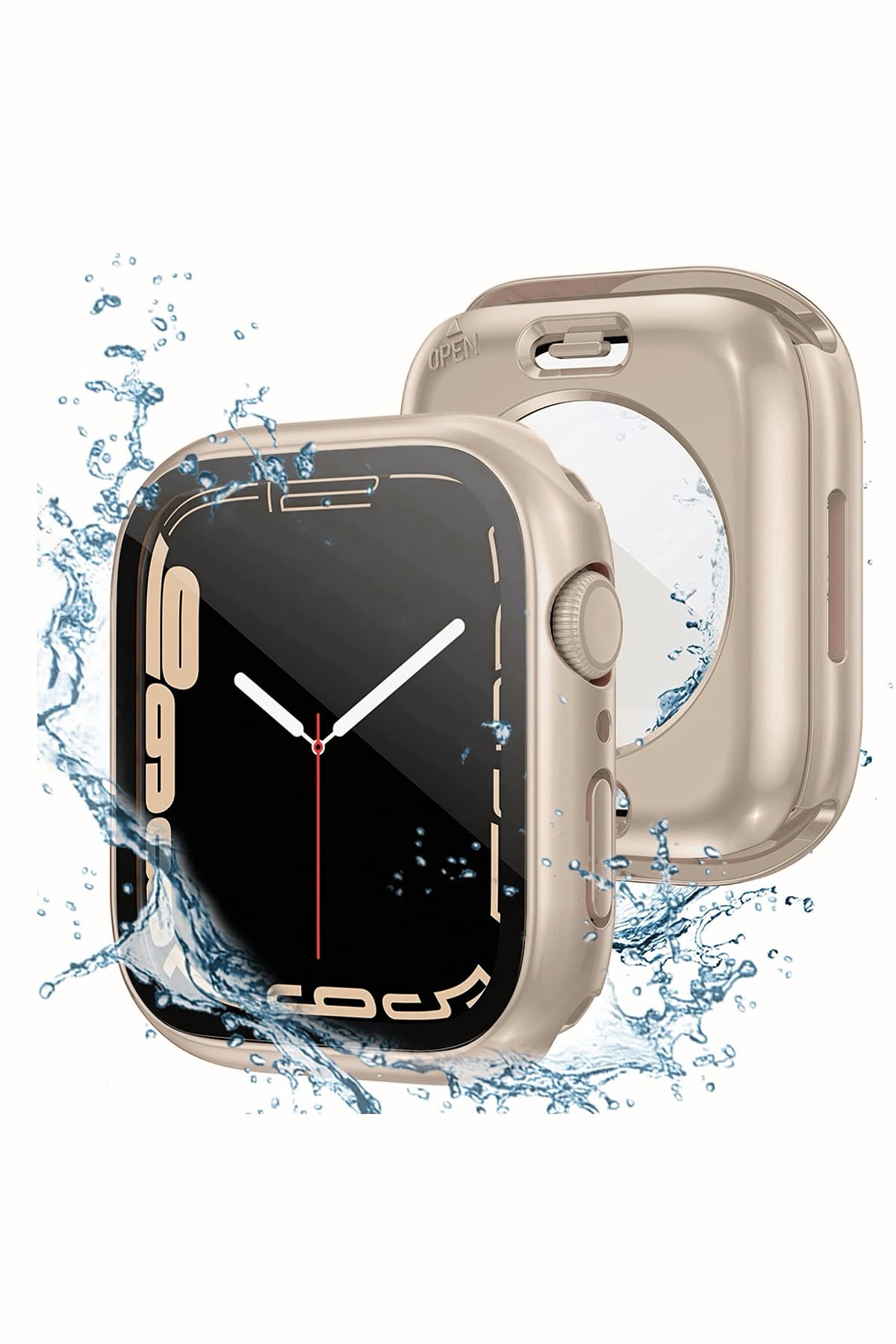Apple Watch Uyumlu Ekran Koruyucu Kasa Suya Dayanıklı Rosty