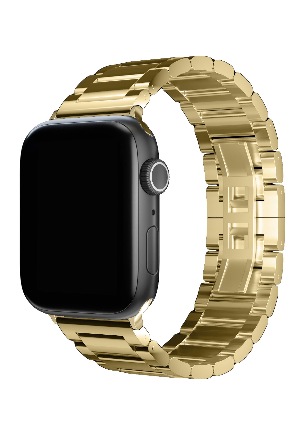 Apple Watch Uyumlu Gloss Loop Çelik Kordon Gold