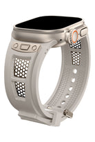 Apple Watch Uyumlu Hexagon Loop Silikon Kordon Starlight