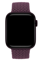 Apple Watch Uyumlu Manyetik Tokalı Örgü Loop Kordon Velvet Cabernet