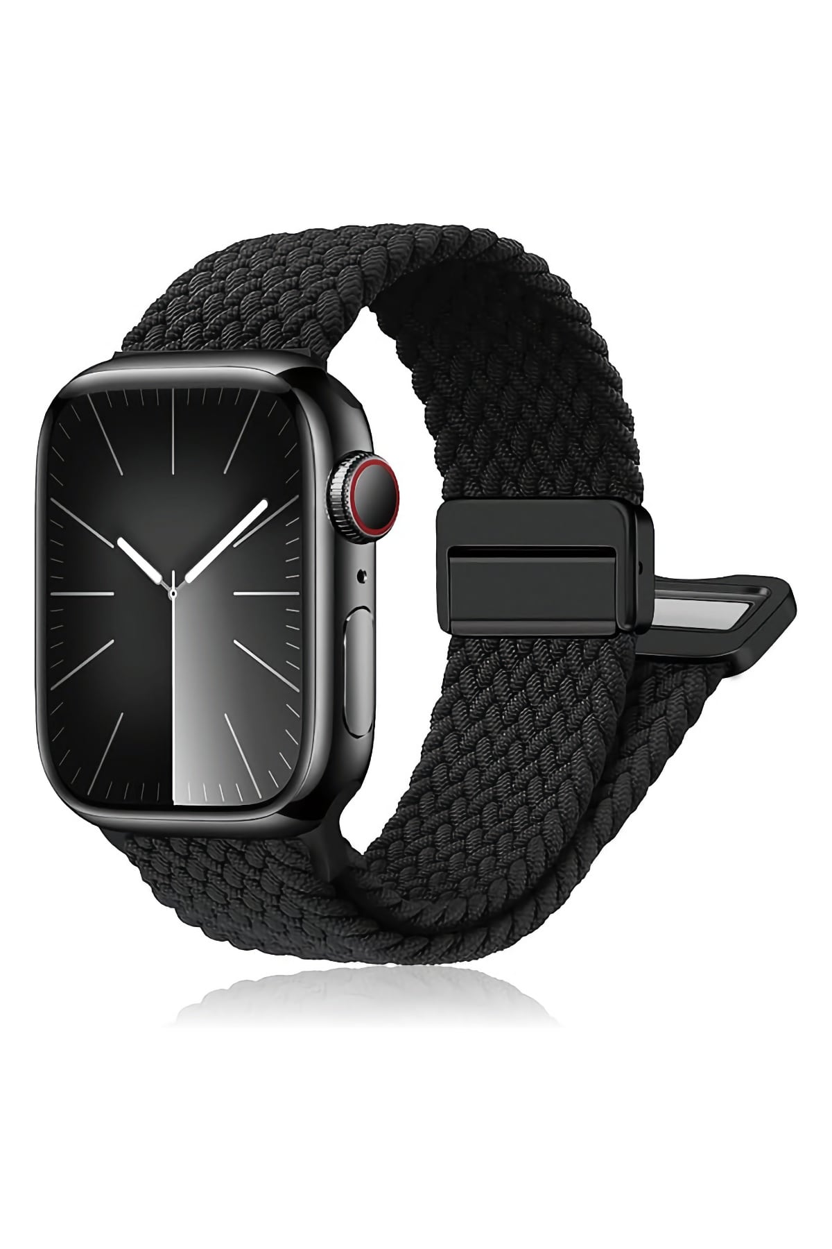 Apple Watch Uyumlu Manyetik Tokalı Örgü Loop Kordon Void