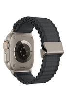 Apple Watch Uyumlu Round Pipe Kordon Obsidian Frost