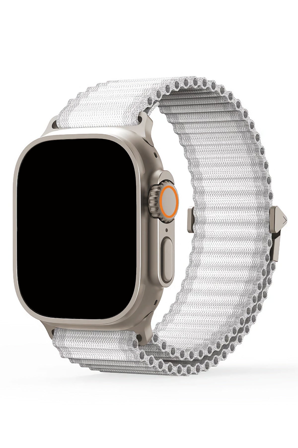 Apple Watch Uyumlu Round Pipe Kordon Snow Pearl