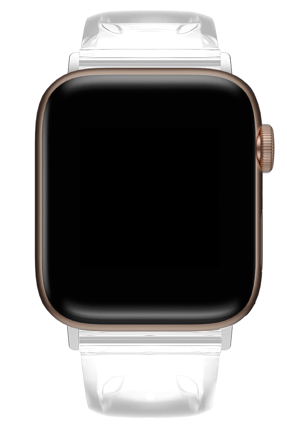 Apple Watch Uyumlu Şeffaf Silikon Kordon Shadow