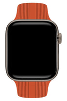 Apple Watch Uyumlu Silikon Line Loop Kordon Tangelo