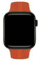 Apple Watch Uyumlu Silikon Line Loop Kordon Tangelo
