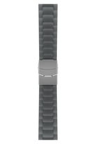 Apple Watch Uyumlu Soft Buckle Silikon Kordon Carbon Gray