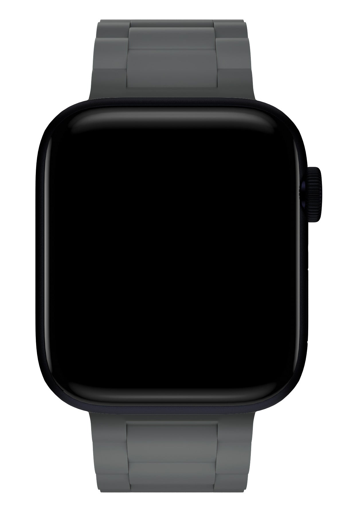 Apple Watch Uyumlu Soft Buckle Silikon Kordon Carbon Gray