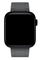 Apple Watch Uyumlu Soft Buckle Silikon Kordon Carbon Gray