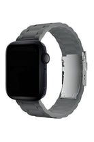 Apple Watch Uyumlu Soft Buckle Silikon Kordon Carbon Gray