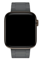Apple Watch Uyumlu Soft Buckle Silikon Kordon Carbon Gray
