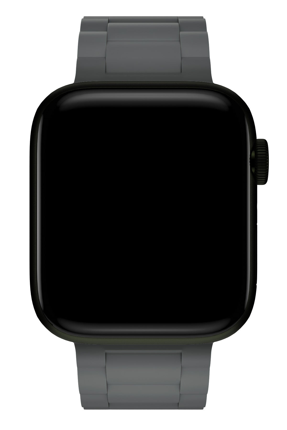 Apple Watch Uyumlu Soft Buckle Silikon Kordon Carbon Gray