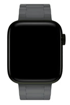Apple Watch Uyumlu Soft Buckle Silikon Kordon Carbon Gray