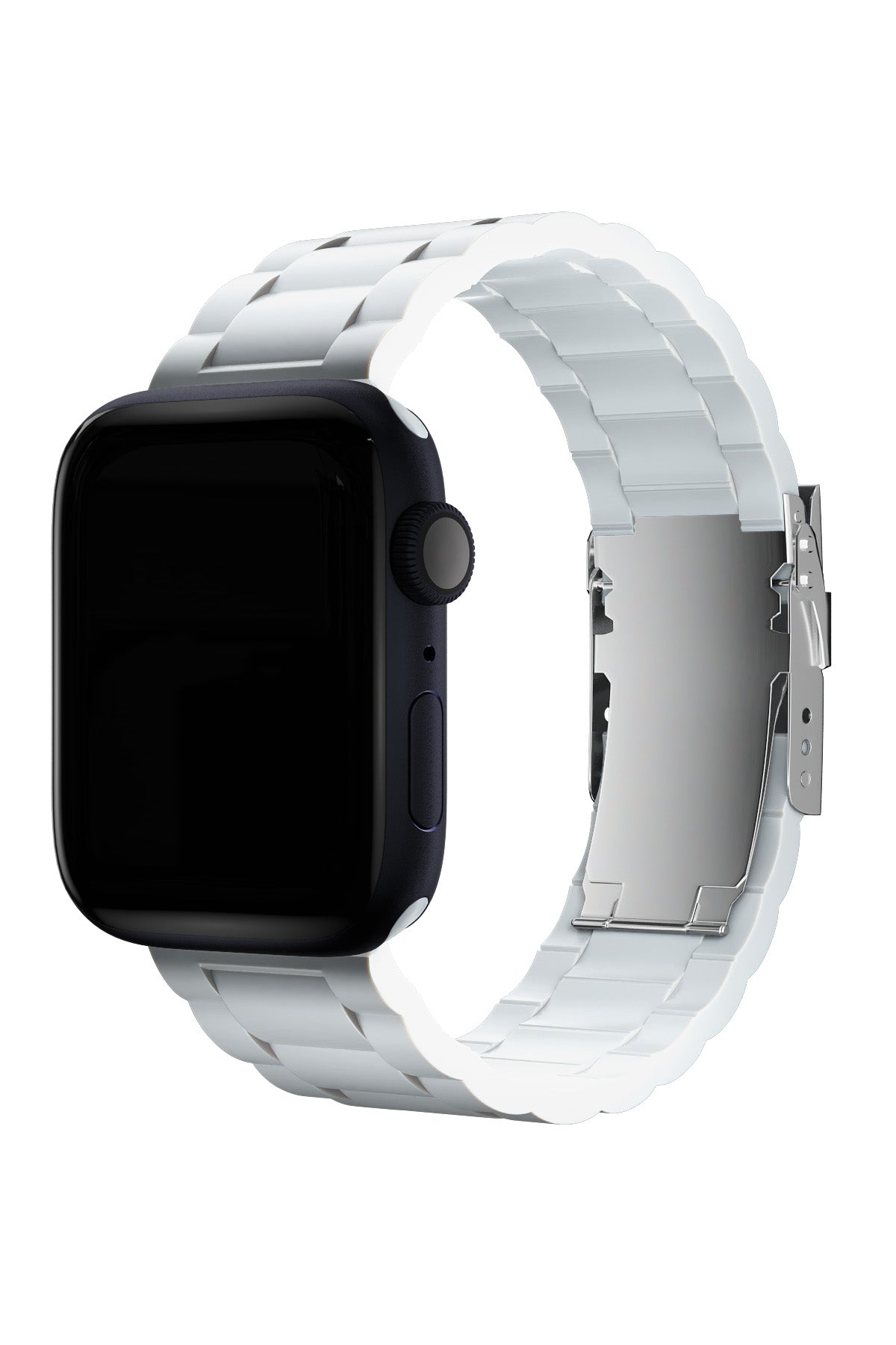 Apple Watch Uyumlu Soft Buckle Silikon Kordon Pearl