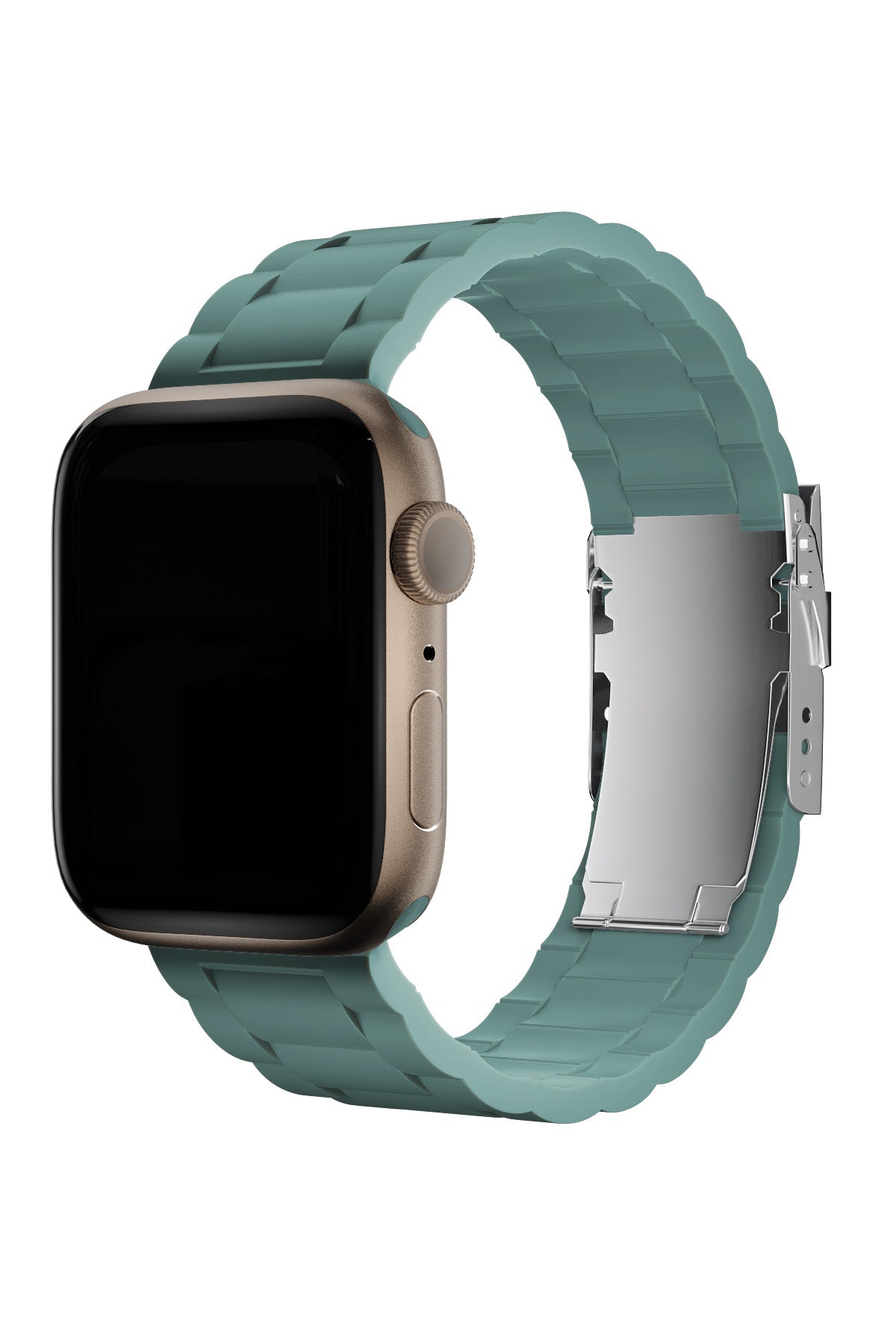 Apple Watch Uyumlu Soft Buckle Silikon Kordon Viridian