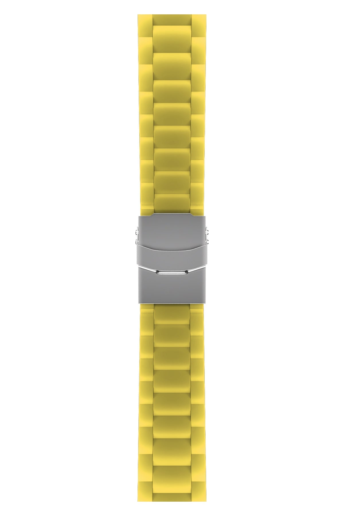 Apple Watch Uyumlu Soft Buckle Silikon Kordon Yellow Tan