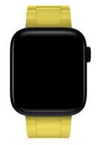 Apple Watch Uyumlu Soft Buckle Silikon Kordon Yellow Tan
