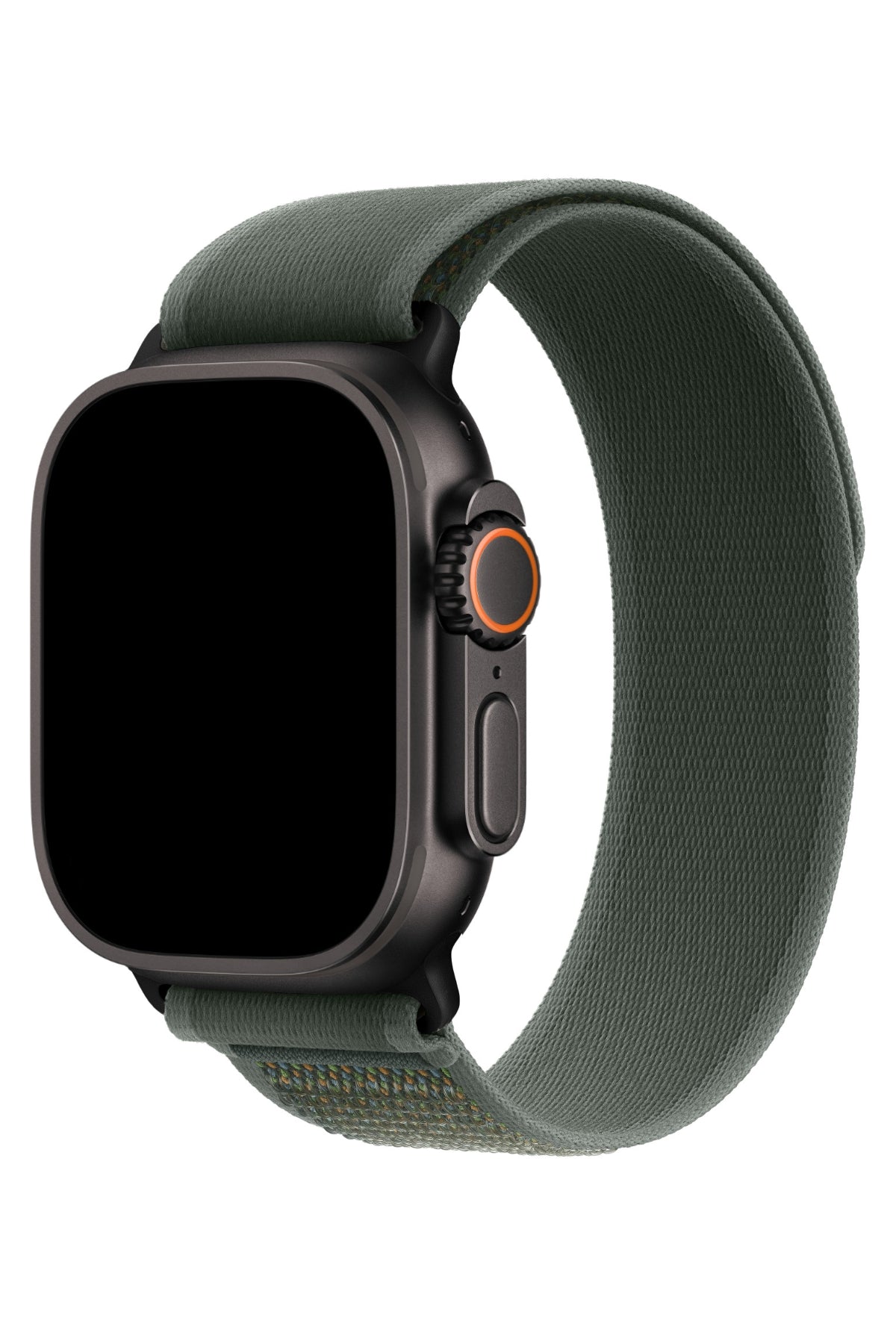 Apple Watch Uyumlu Trail Loop Kordon Siyah Tokalı Greeni