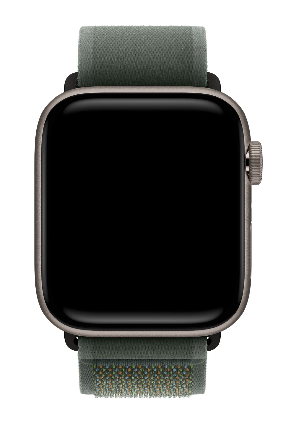 Apple Watch Uyumlu Trail Loop Kordon Siyah Tokalı Greeni