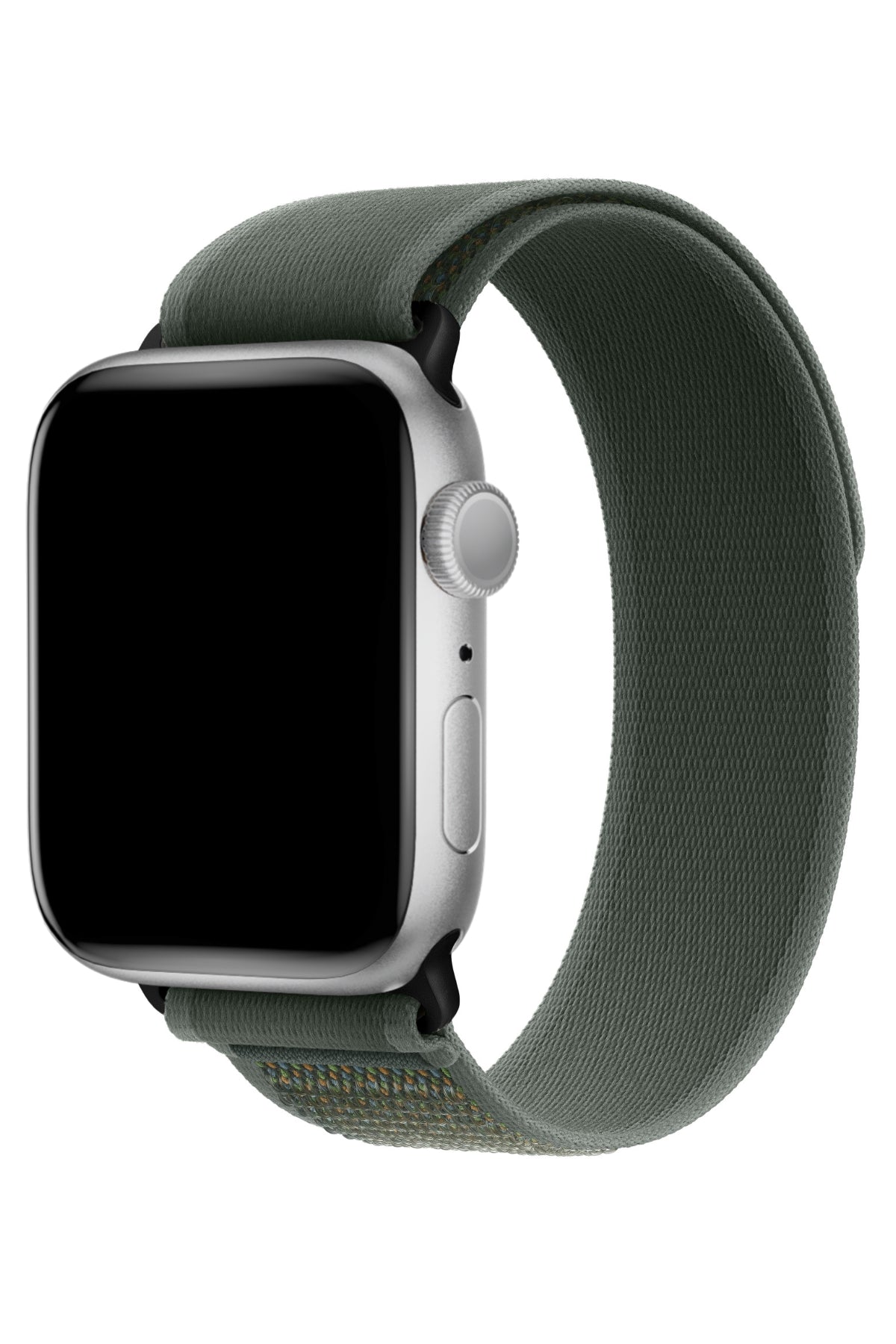 Apple Watch Uyumlu Trail Loop Kordon Siyah Tokalı Greeni