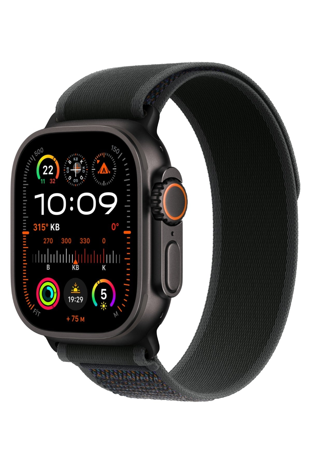 Apple Watch Uyumlu Trail Loop Kordon Siyah Tokalı Smoky