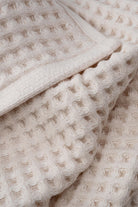 Aqua Line Waffle El Havlusu Seti | Krem & Beyaz | %100 Pamuk | 30x50 cm